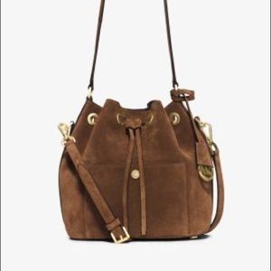 Michael Kors Greenwich bucket bag, suede